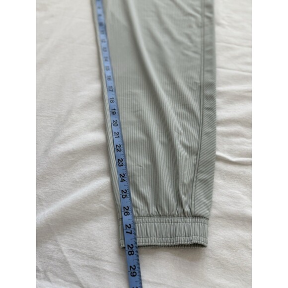 ATHLETA Brooklyn Jogger Women 12 Sage Green Stripe Lightweight Performance Daily - Picture 10 of 10